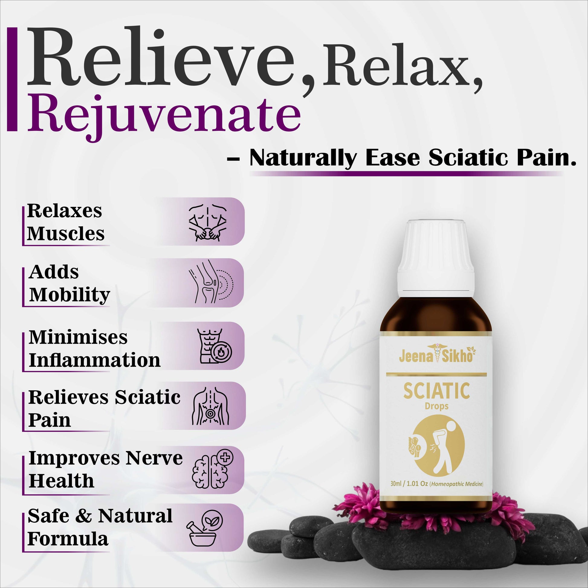 Sciatic Drops | 30 ml - Jeenasikho Shop