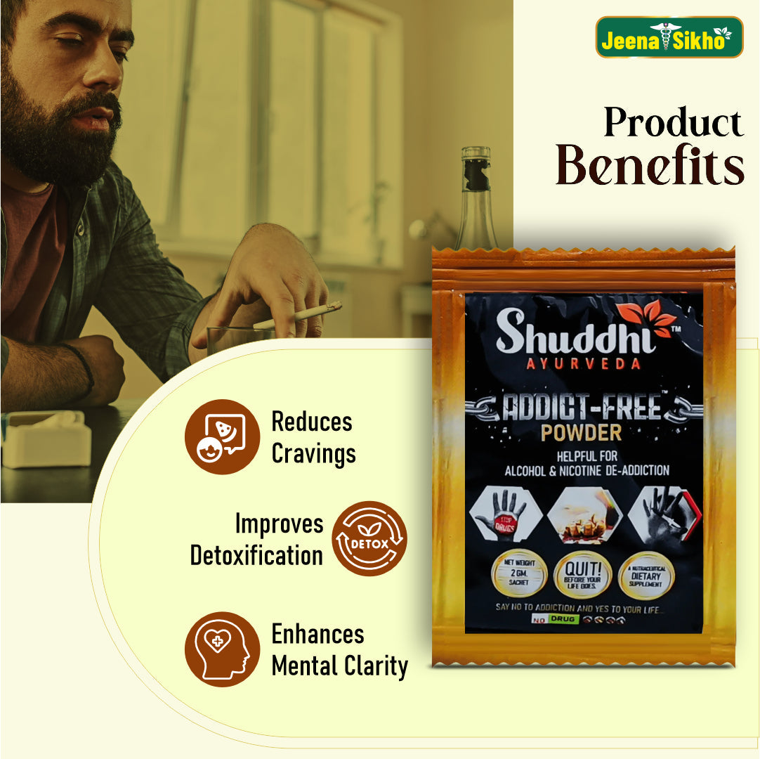 Addict-Free Powder | 30 Sachets Sanjivan Anussandhan Pvt Ltd.