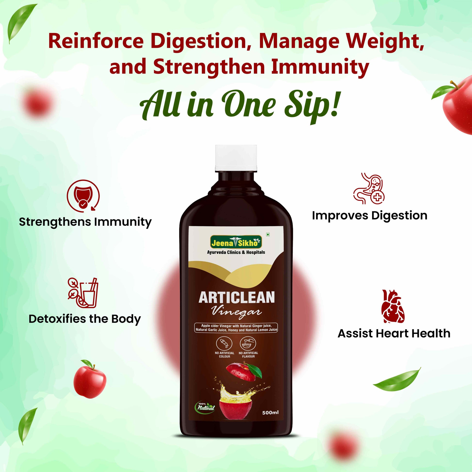 Articlean Vinegar | 500 ml - Jeenasikho Shop