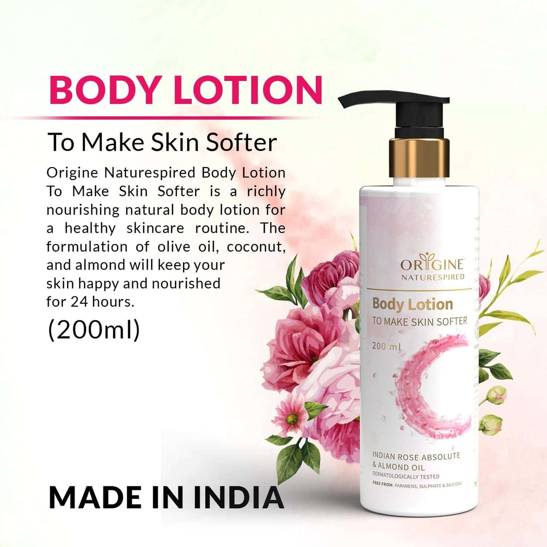 Body Lotion To Make Skin Softer | 200 ml - Jeenasikho Shop
