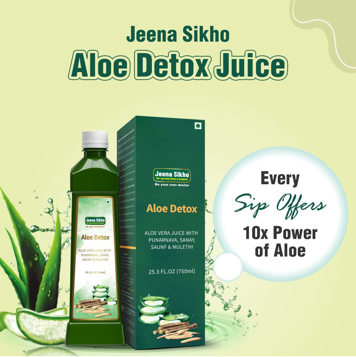 Aloe Detox Juice | 750 ml - Jeenasikho Shop