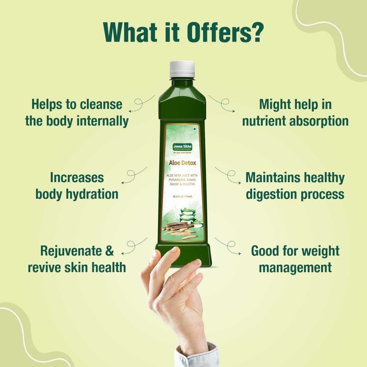 Aloe Detox Juice | 750 ml - Jeenasikho Shop