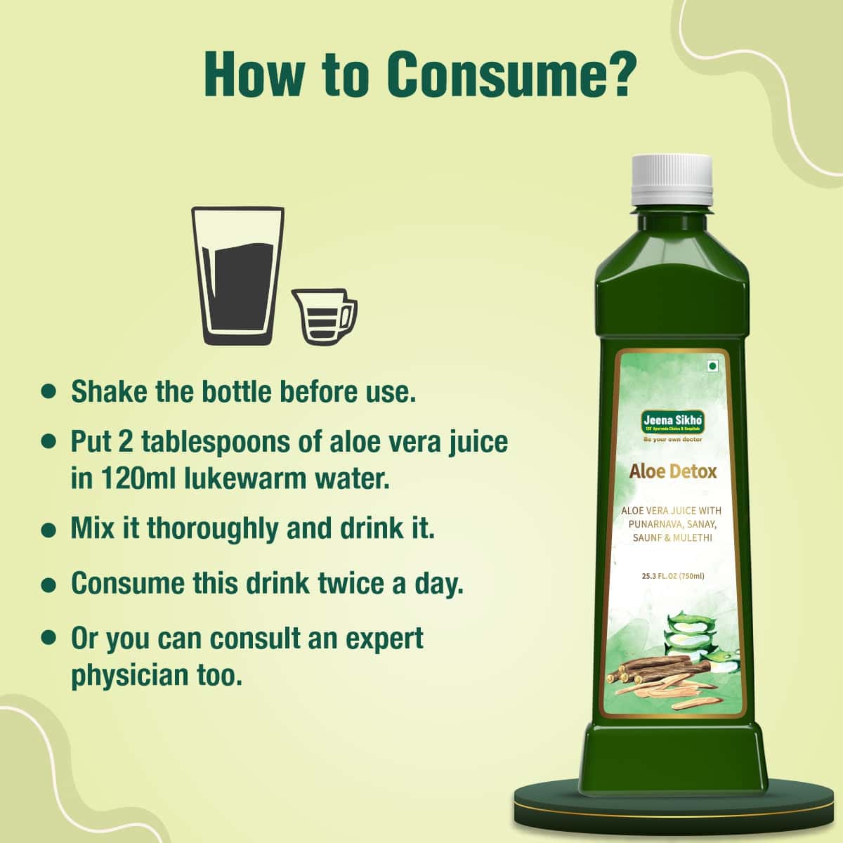 Aloe Detox Juice | 750 ml - Jeenasikho Shop