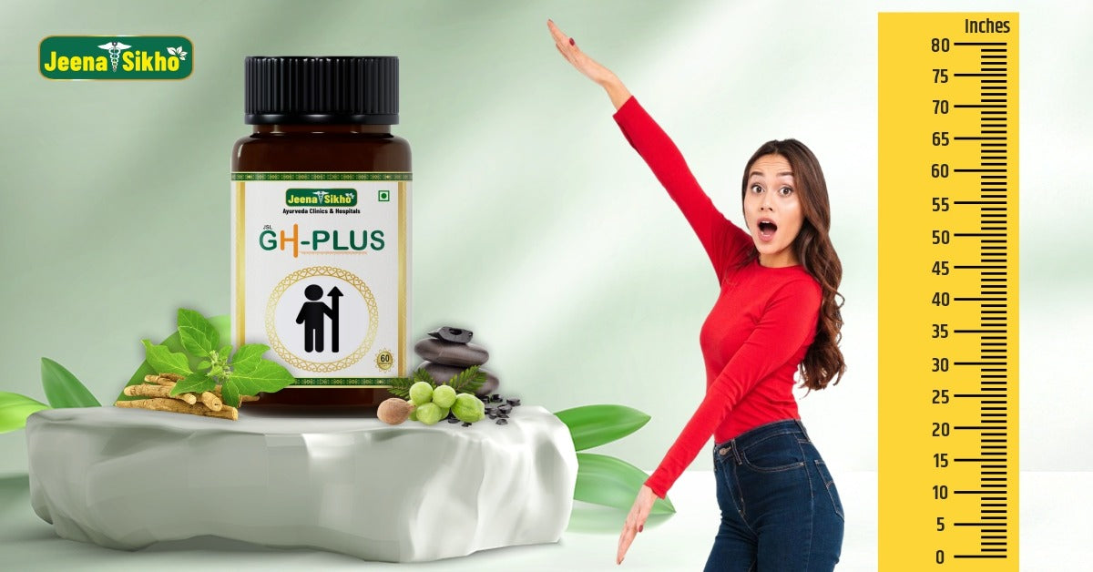 Herbal ingredients like Triphala, Ashwagandha, and Shatavari used in Ayurvedic height booster products