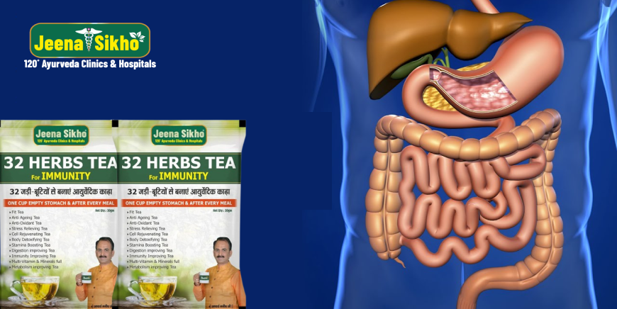 Jeena Sikho Shuddhi 32 Herbs Tea: A Natural Boost for Digestive Health