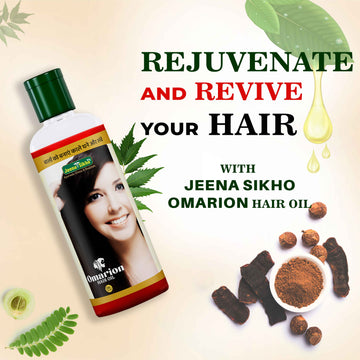 Omarion Hair Oil | Ayurvedic Herbal Hair Care Oil for Hair Fall Control, Root Nourishment & Healthy Shine