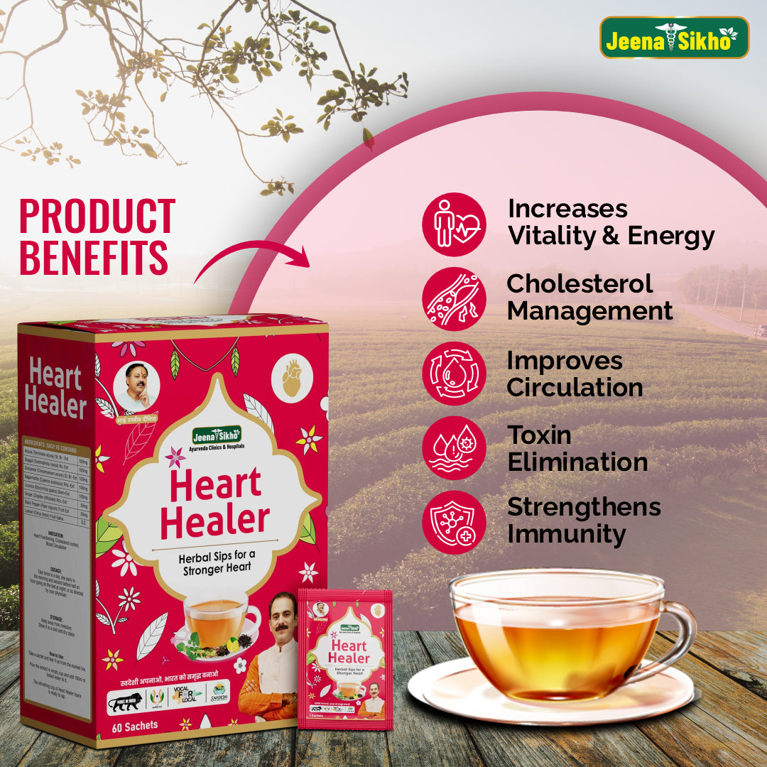 Heart Healer | Herbal Tea For Heart Health, 60 Sachets - Jeenasikho Shop