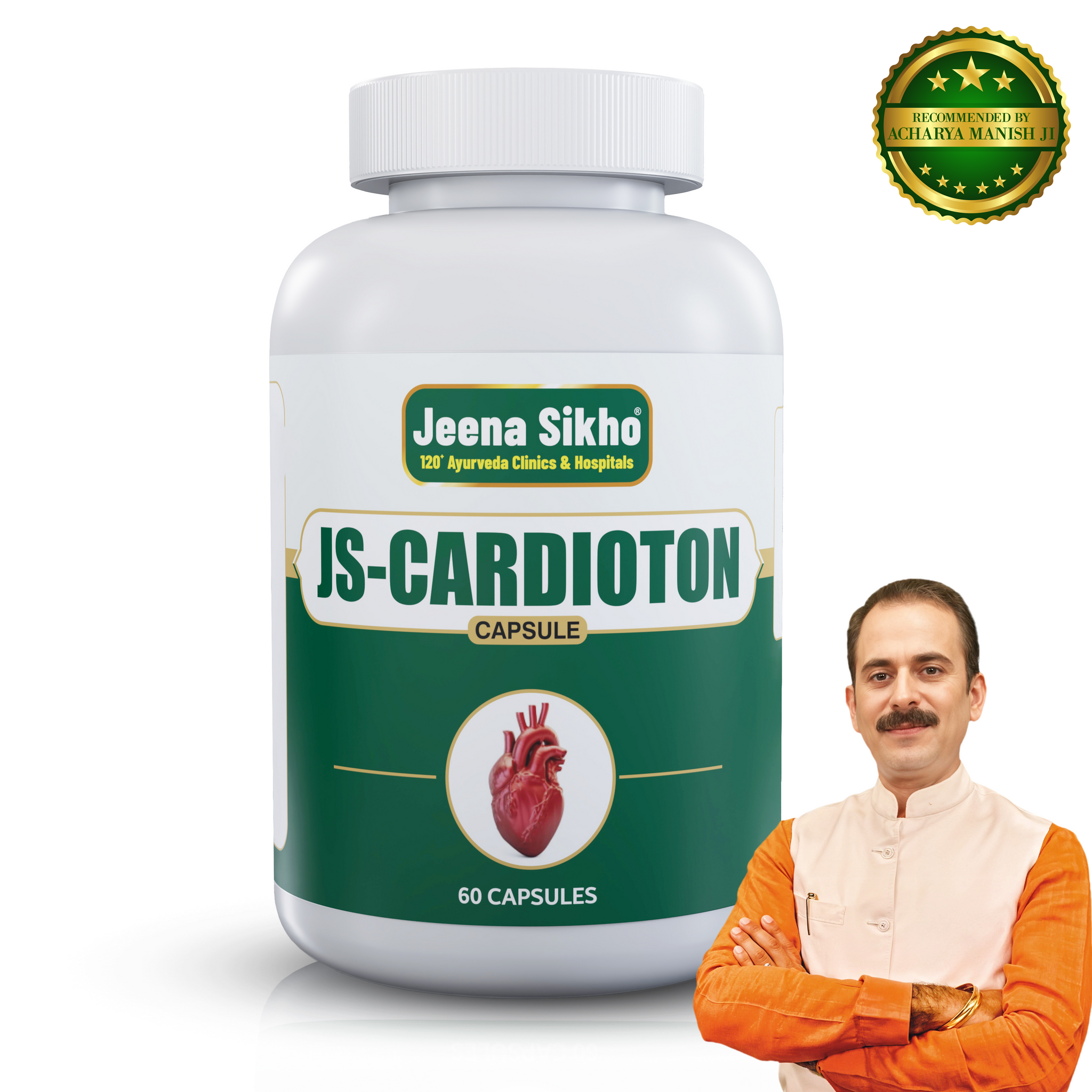 Js-Cardioton Capsules | For Heart Wellness, 60 Capsules