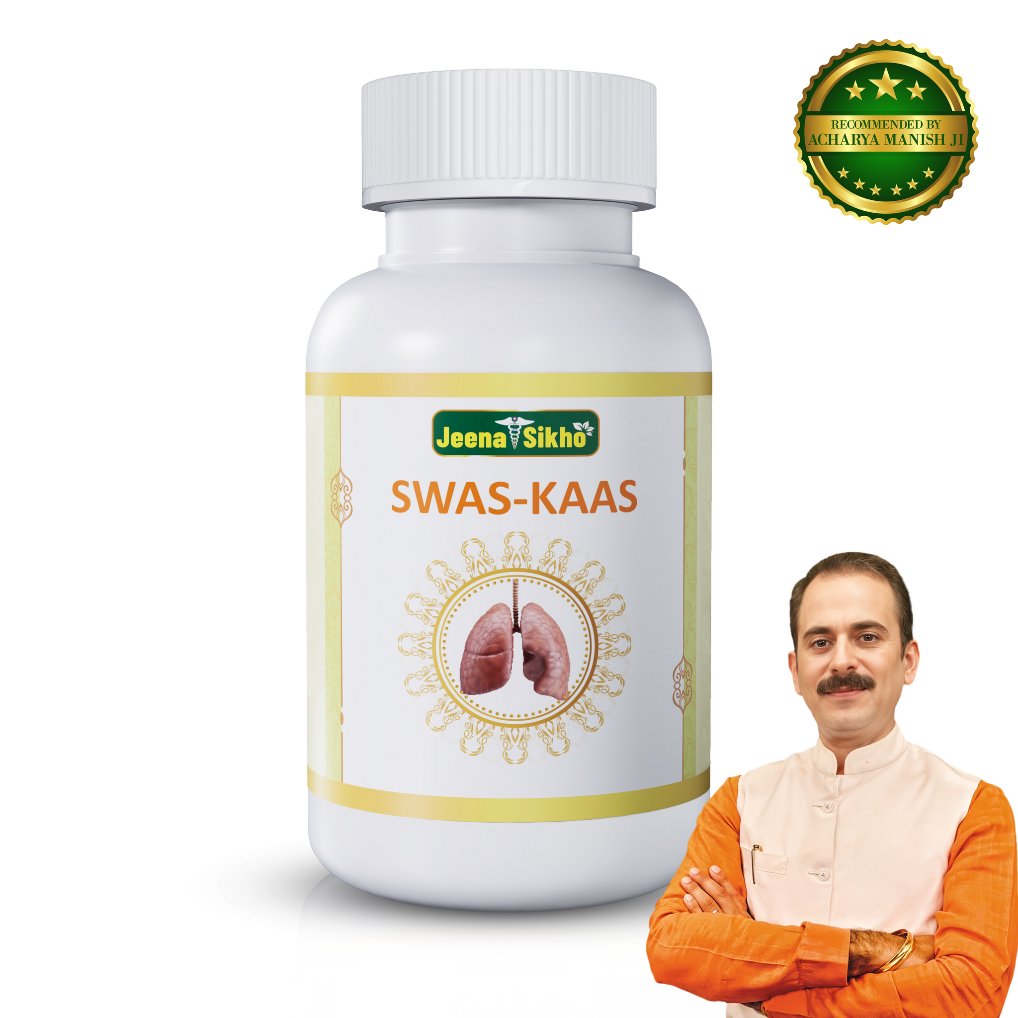 SWAS-KAAS Capsules | Supports Lung Health & Improves Breathing, 60 Capsules