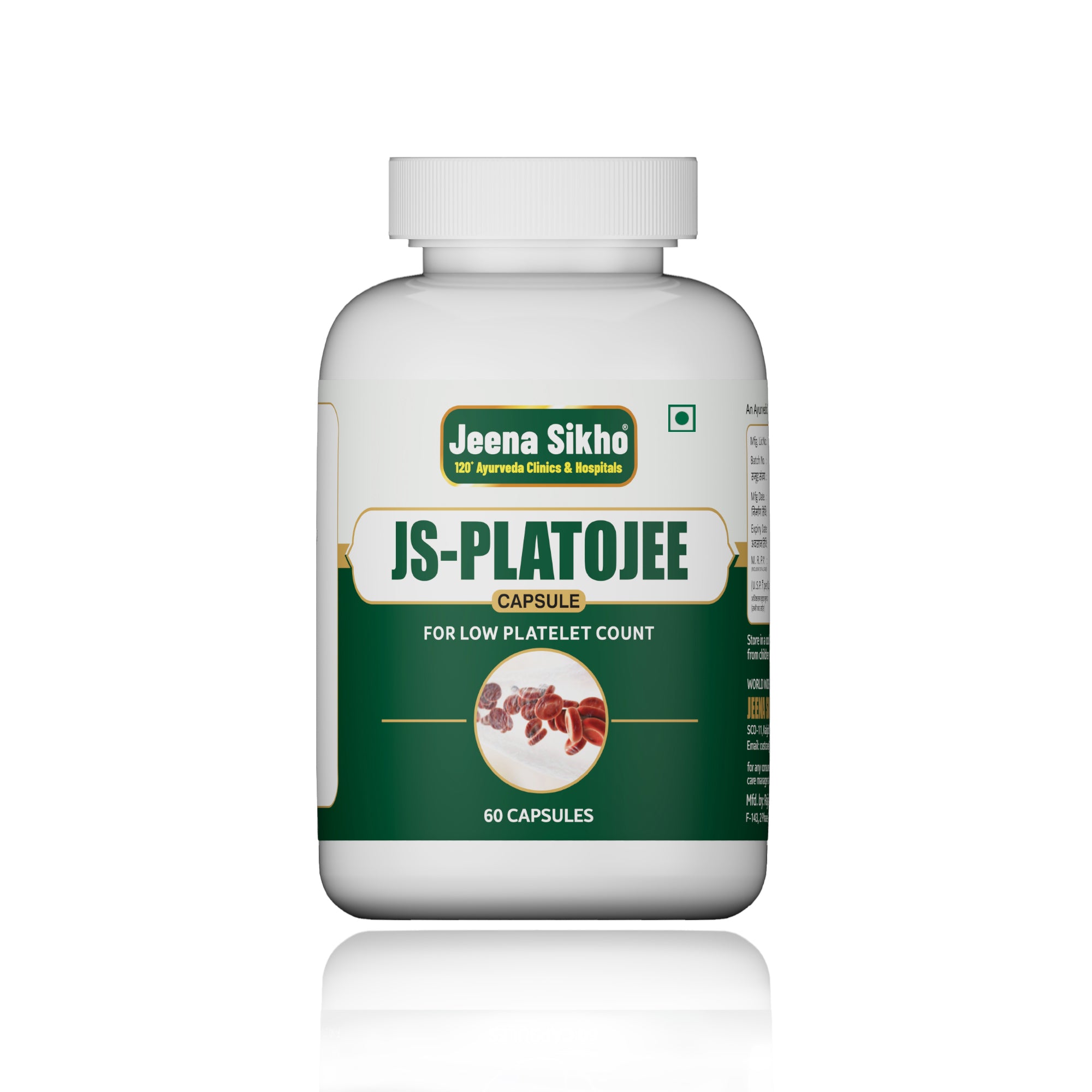 JSPlatojee For General Wellness & Platelet Count, 60 Capsules