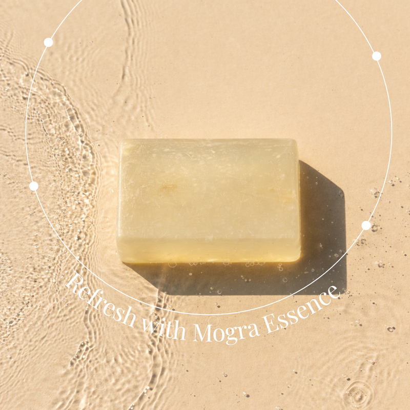 Mogra Floral Handmade Bar | Luxury Ayurvedic Floral Soap with Jasmine & Almond Oil