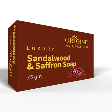 Saffron & Sandalwood Soap Bar | Effective For Skin Softness & Nourishment, 75gm