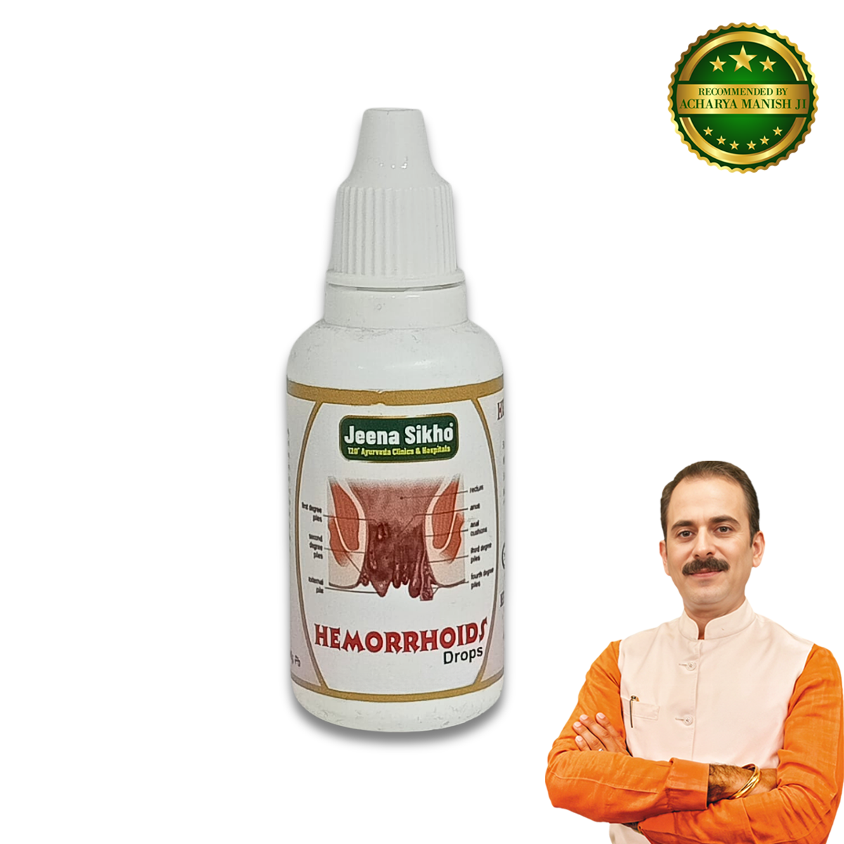 Hemorrhoids Drops | Minimize Discomfort & Pain, 30ml