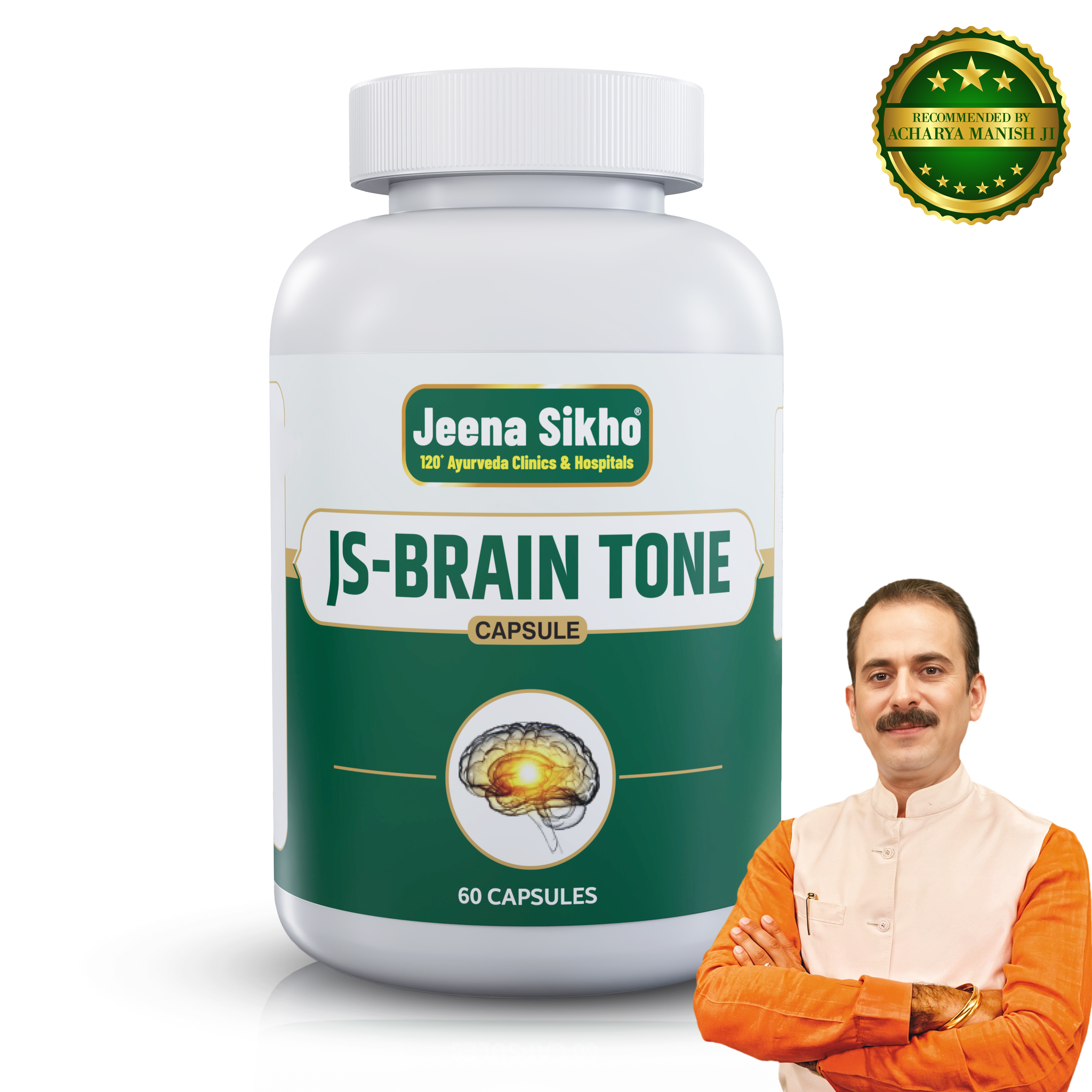 Js-Brain Tone | Enhance Memory and Focus, 60 Capsules