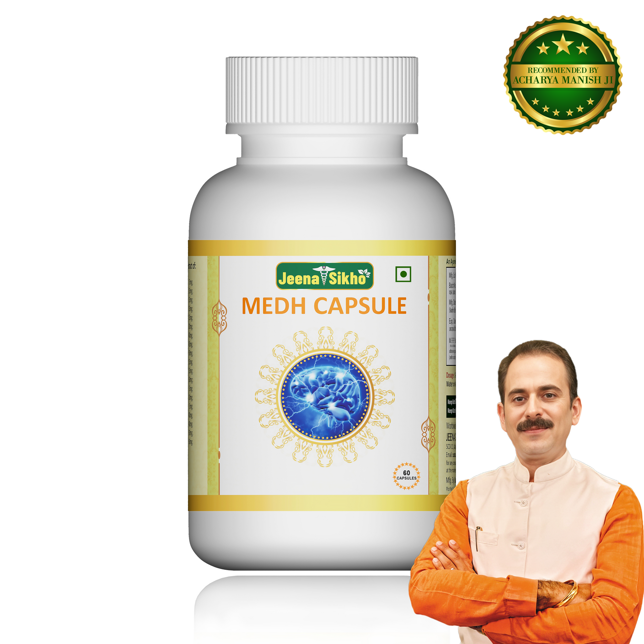 Medh | Improves Focus & Clarity, 60 Capsules