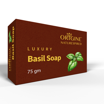 Basil & Shea Butter Soap | For Gentle Cleansing & Skin Hydration, 75 gm