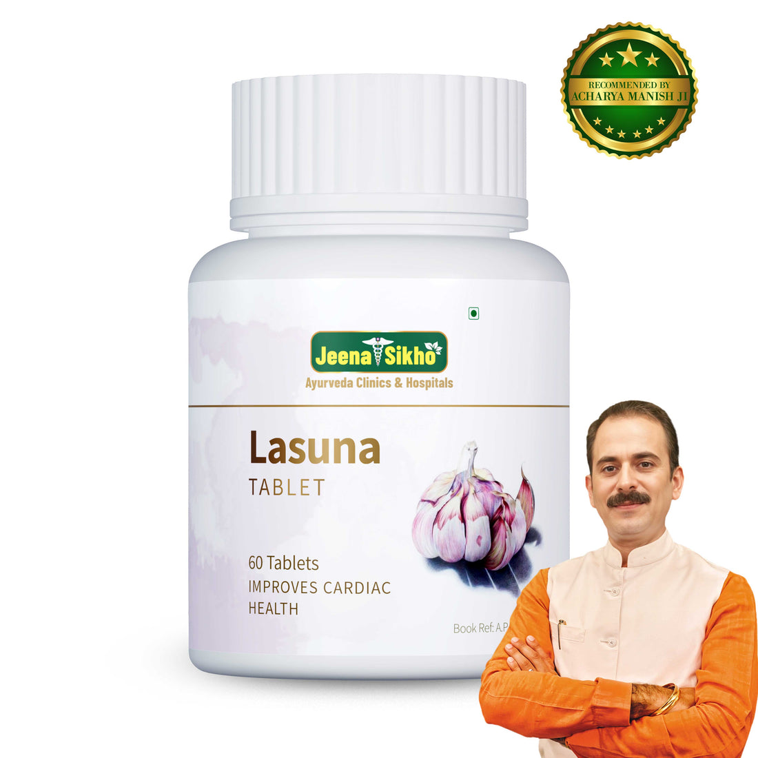 Lasuna Tablets | 60 Tablets M/s shree Dhanwantri Herbals