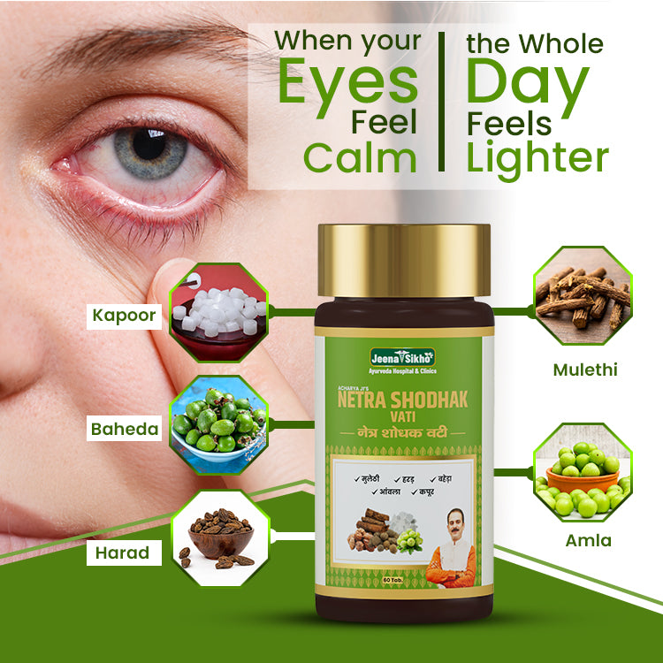 Netra Shodhak Vati | Ayurvedic Support Tablets for Eye Dryness & Strain