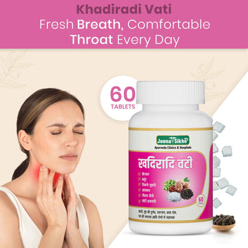 Khadiradi Vati Tablets | Ayurvedic Oral & Throat Care for Mouth Freshness