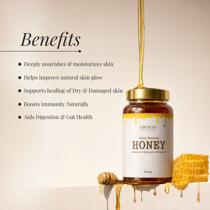 Grovya Organics Pure Natural Honey