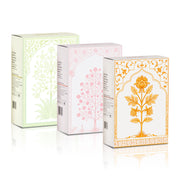 Handmade Soap Combo | Pure Goat Milk, Mogra Floral & Fresh Rose Ayurvedic Bathing Bars | Complete Skin Hydration, Softness & Nourishment Kit | 3 x 100 g