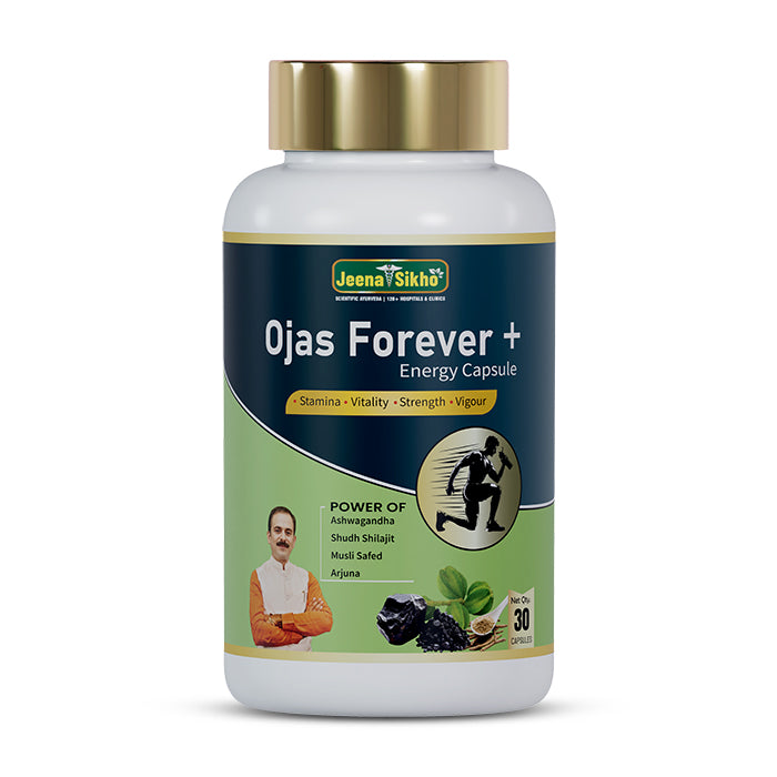 Ojas Forever+ Energy Capsule | Ayurvedic Capsules for Energy, Stamina & Strength