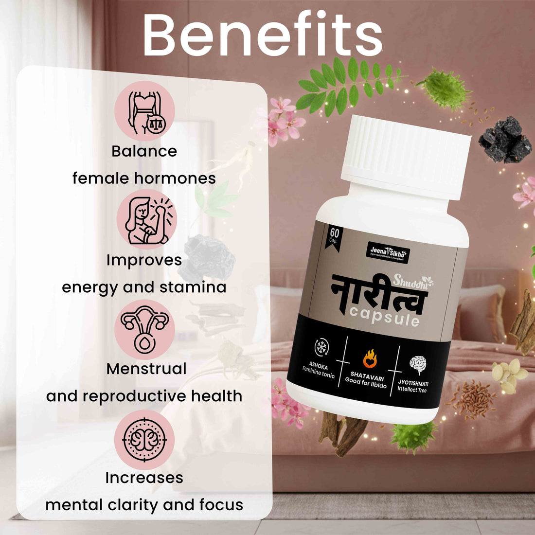 Shuddhi Naaritva | Women’s Hormonal Balance, Energy & Wellness Capsules