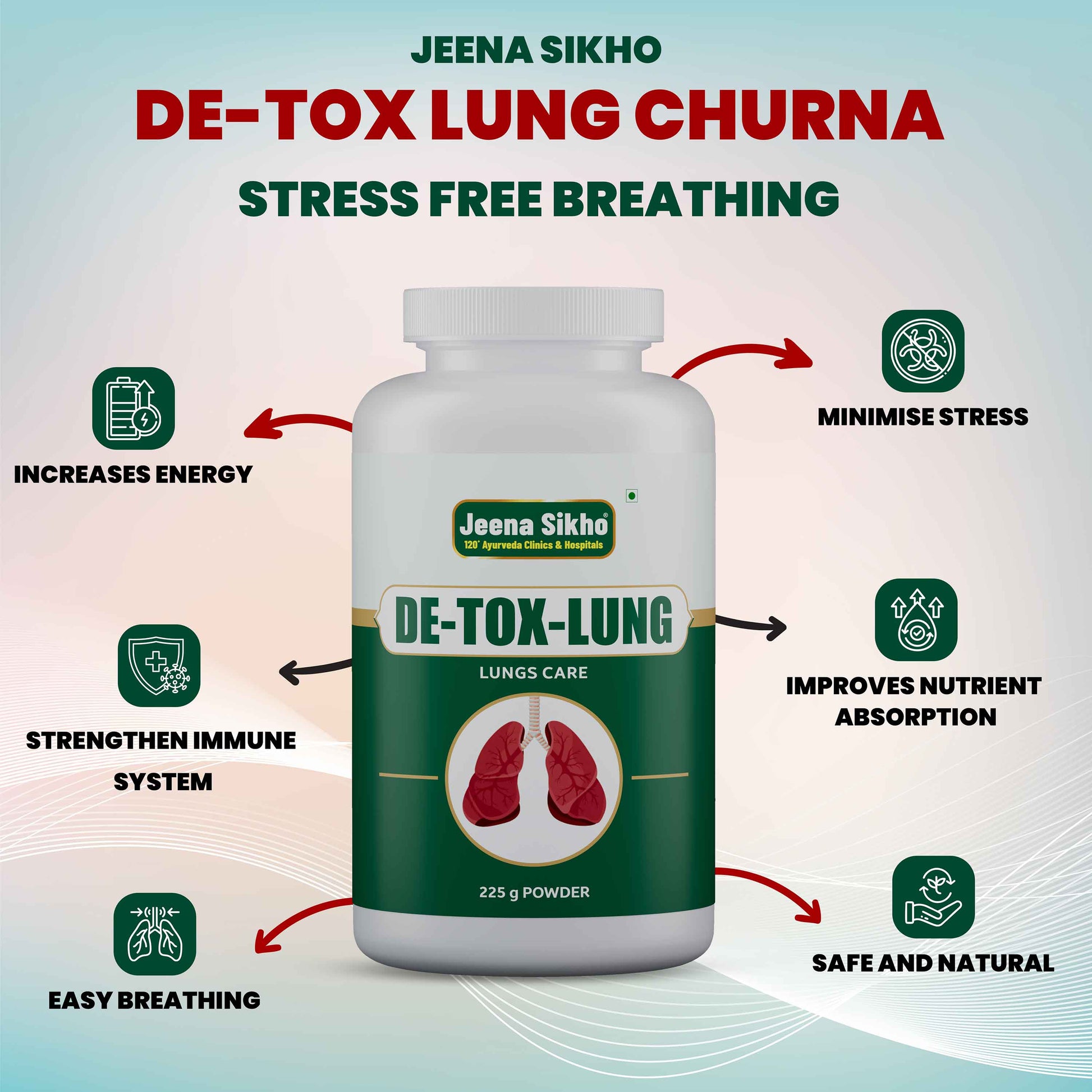 De-Tox Lung Powder | 225 gm - Jeenasikho Shop
