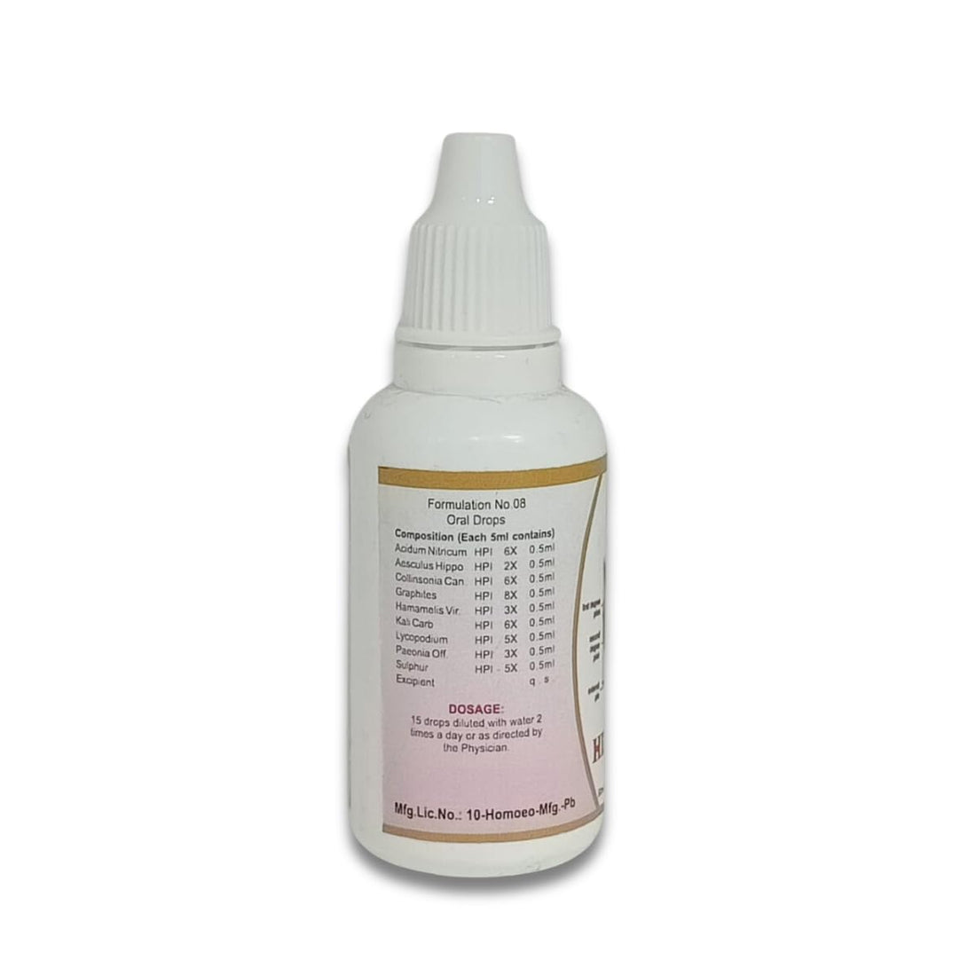 Hemorrhoids Drops | Minimize Discomfort & Pain, 30ml