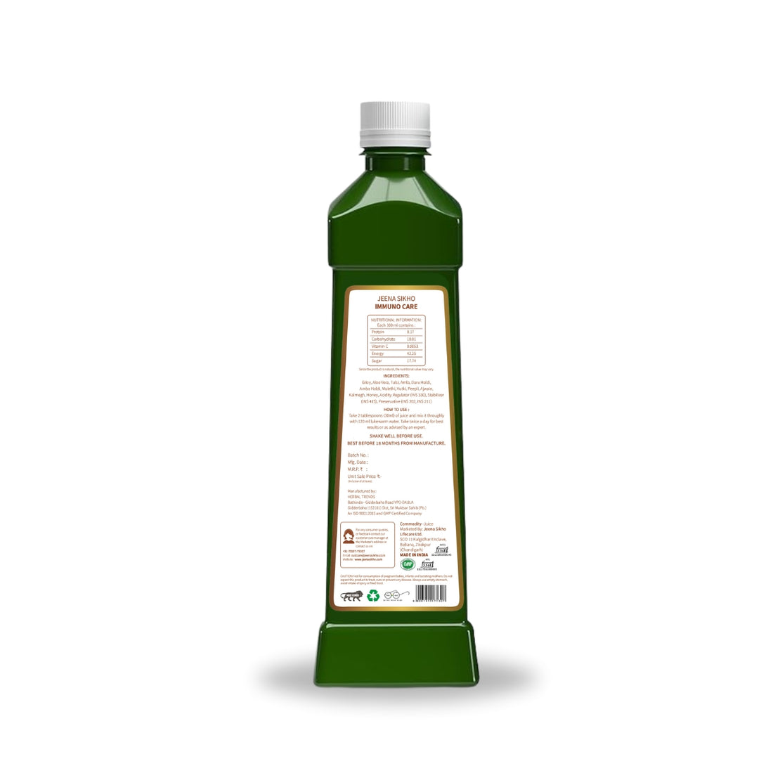 Immuno Care Juice | Effective For Digestive & Immune Health, 750 ml