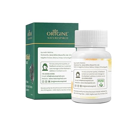 Origine Naturespired Shilajit | Improves Stamina & Immunity, 60 Tablets