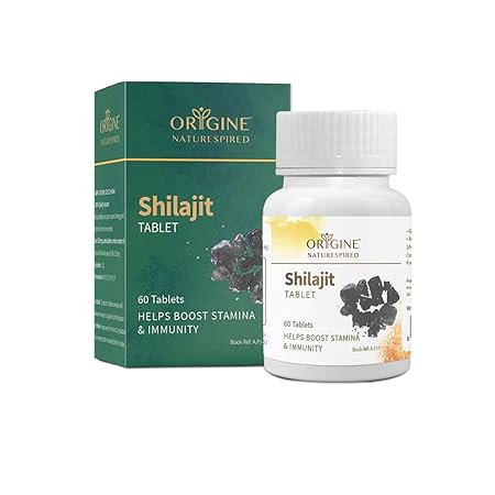 Origine Naturespired Shilajit | Improves Stamina & Immunity, 60 Tablets