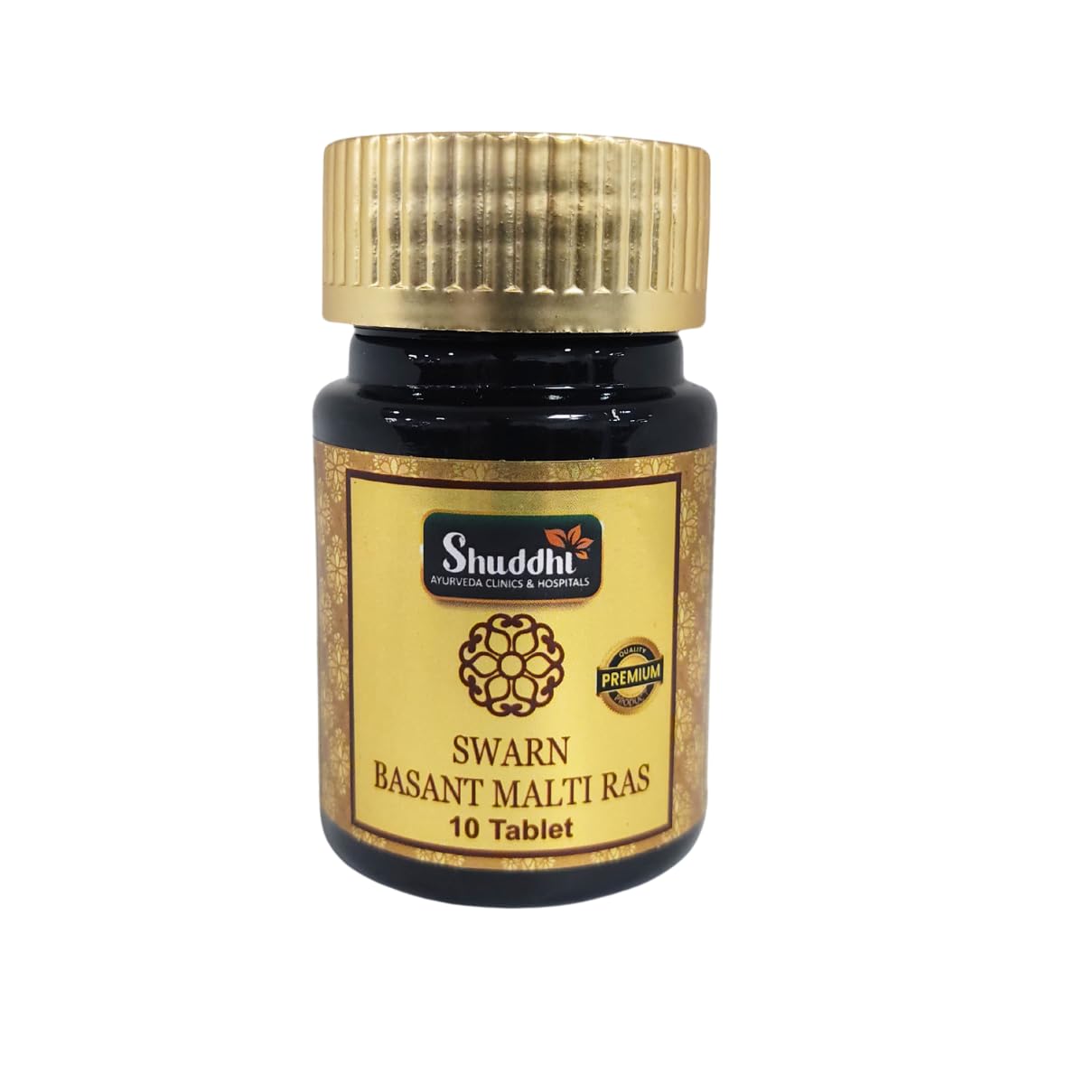 Swarn Basant Malti Ras With Gold | For Respiratory Health, 10 Tablets