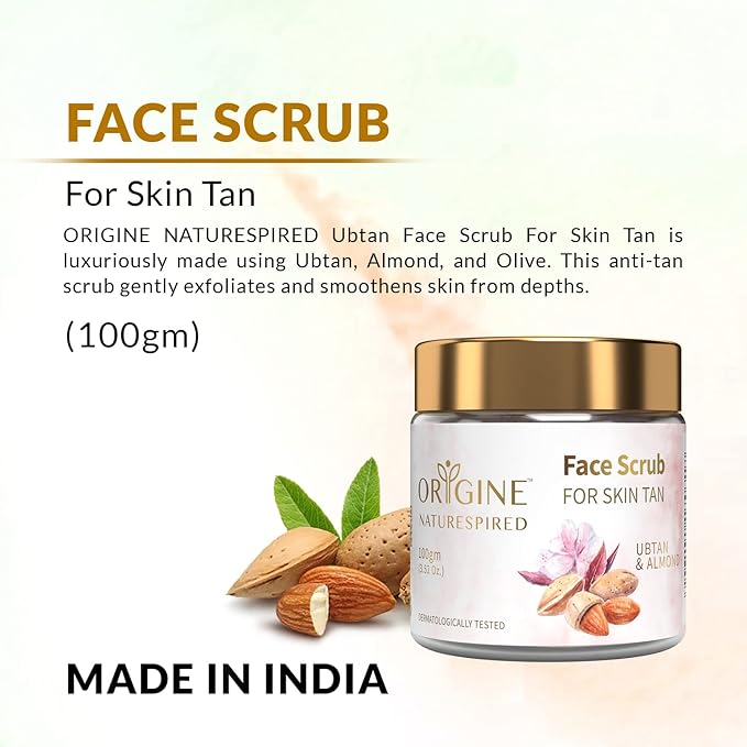 Tan Removal Face Scrub For Skin Tan, 100gm