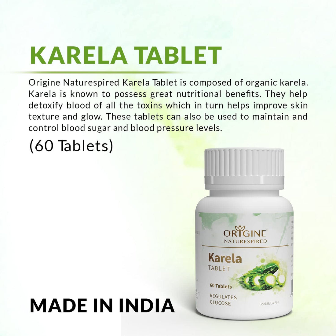 Karela | For Promoting Overall Wellness & Skin Health, 60 Tablets