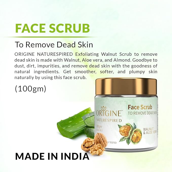 Face Scrub to Remove Dead Skin | Dead Skin Remover for Glowing Skin, 100gm