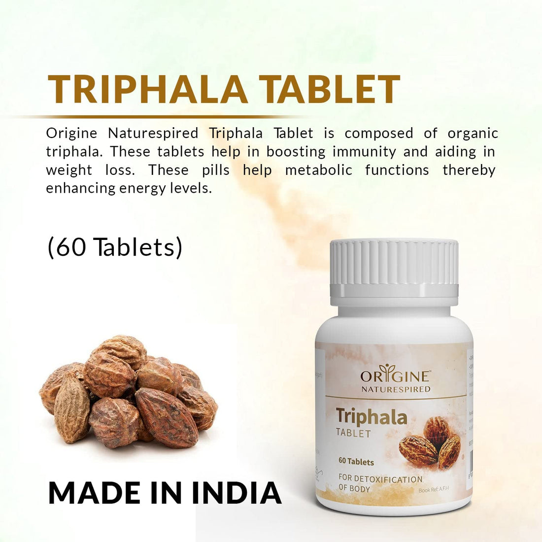 Triphala |  Improves Bowel Wellness, 60 Tablets