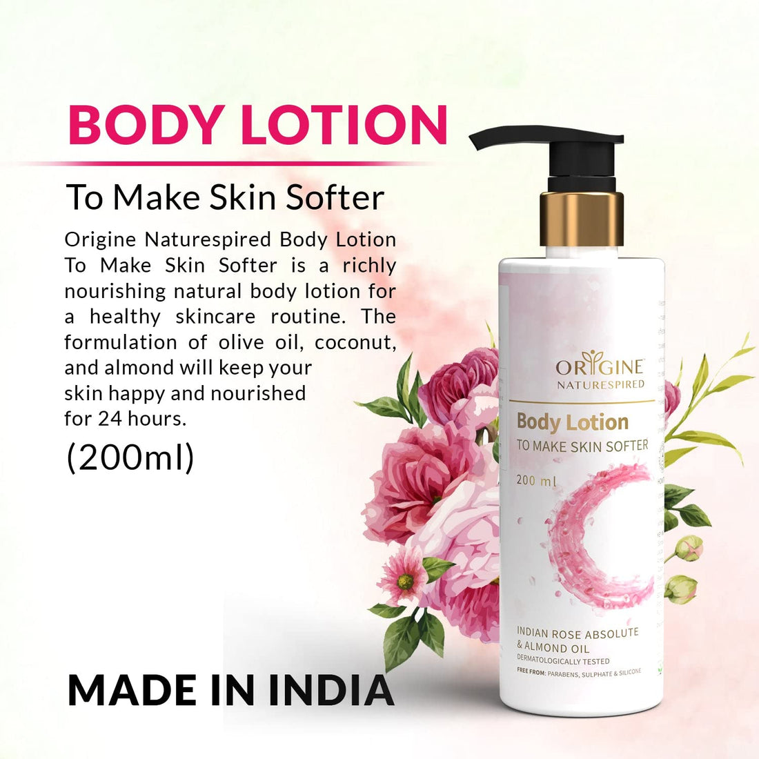 Body Lotion To Make Skin Softer | Softens & Smoothen Skin, 200ml