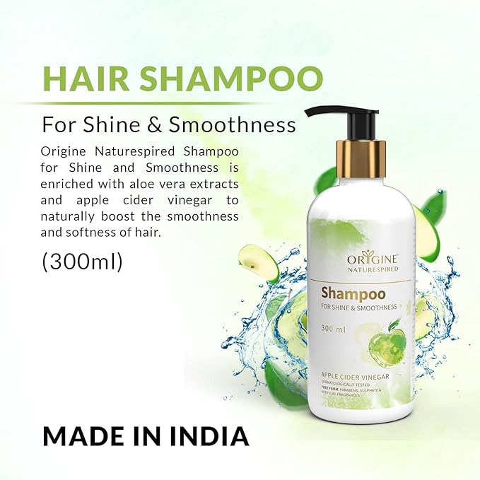 Shampoo For Shine & Smoothness | Hydrates & Adds Natural Shine, 300ml