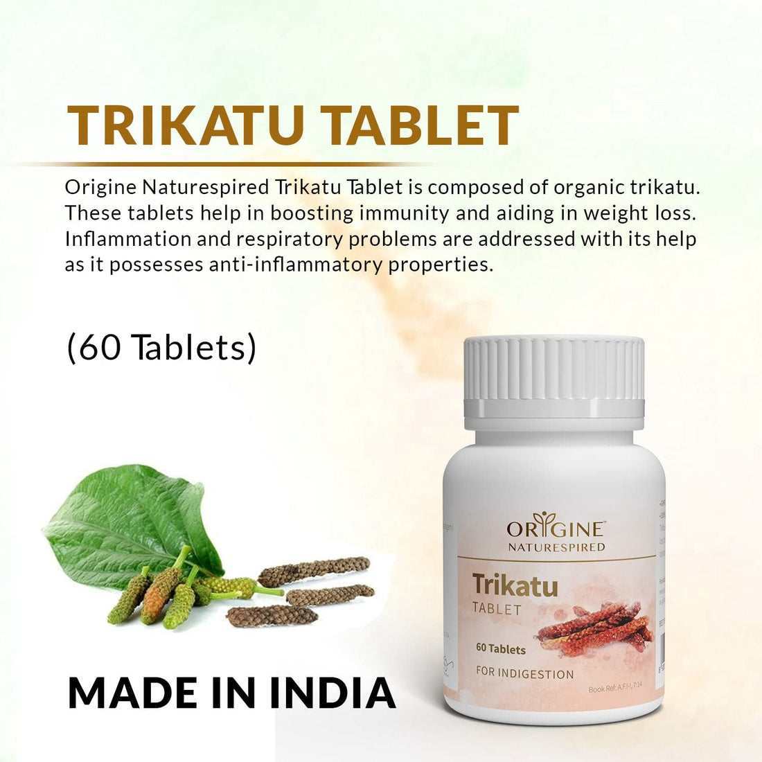 Trikatu | For Digestive Wellness, 60 Tablets