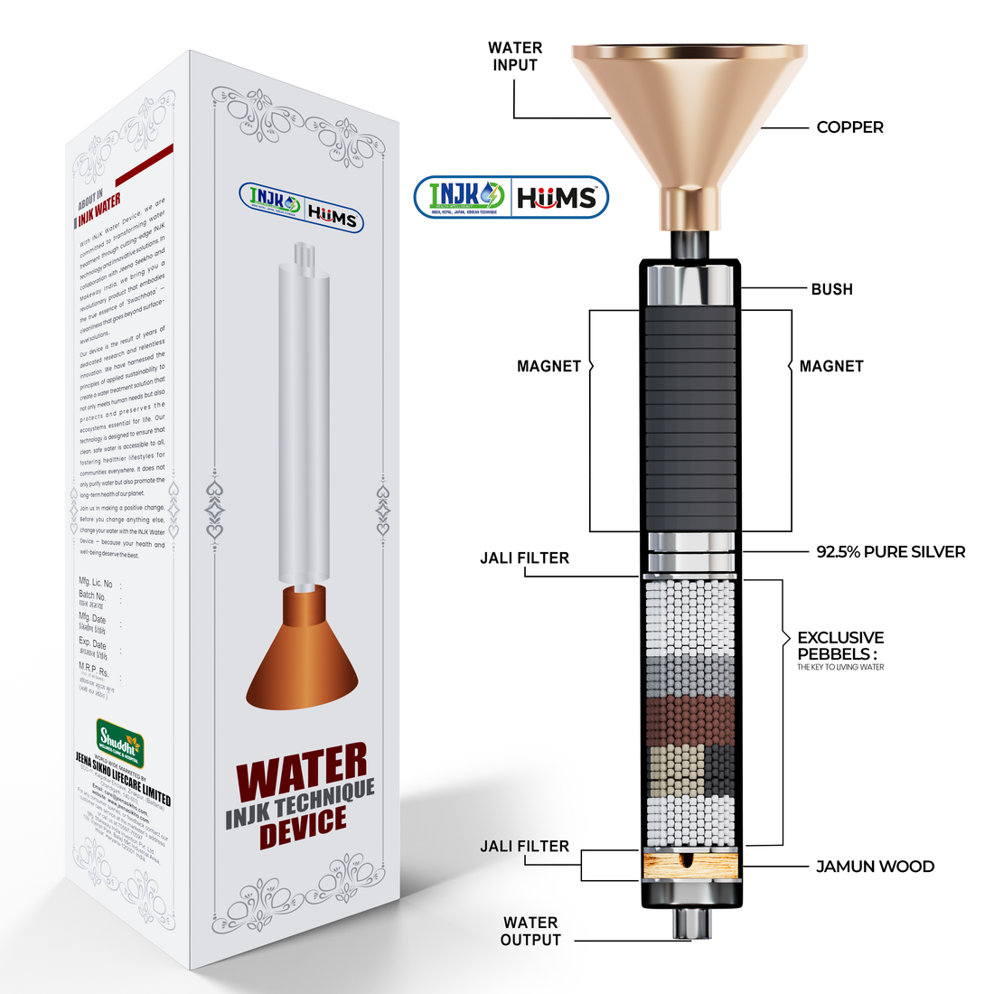 Jeena Sikho INJK Technique Magnetic Water Device - Mineral-Rich Water Alaklizer