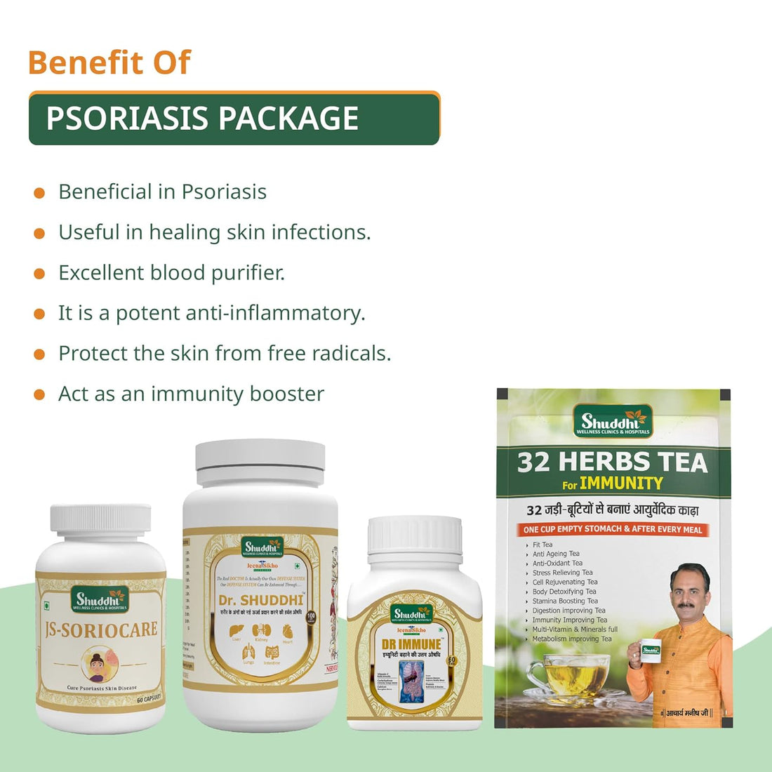 Psoriasis Care Package | Improves Skin Health, 30 Days