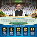 About Jeena Sikho banner showing team achievements and holistic wellness promotion