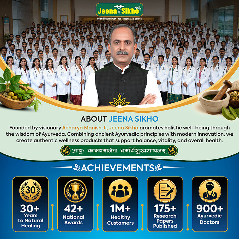 About Jeena Sikho banner showing team achievements and holistic wellness promotion