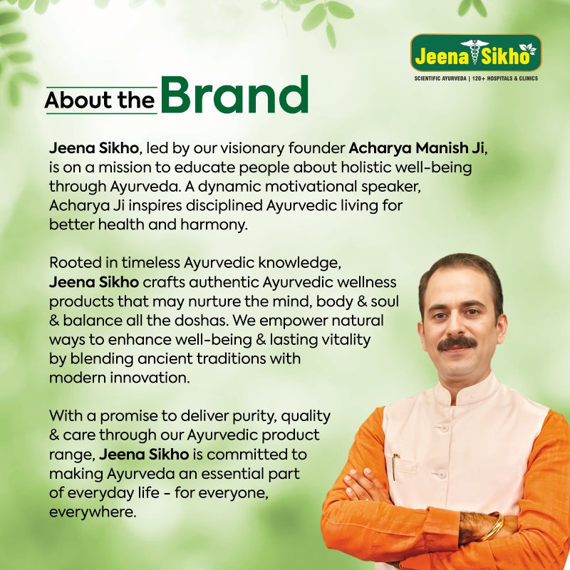 Jeena Sikho Ayurveda Brand Story with Acharya Ji