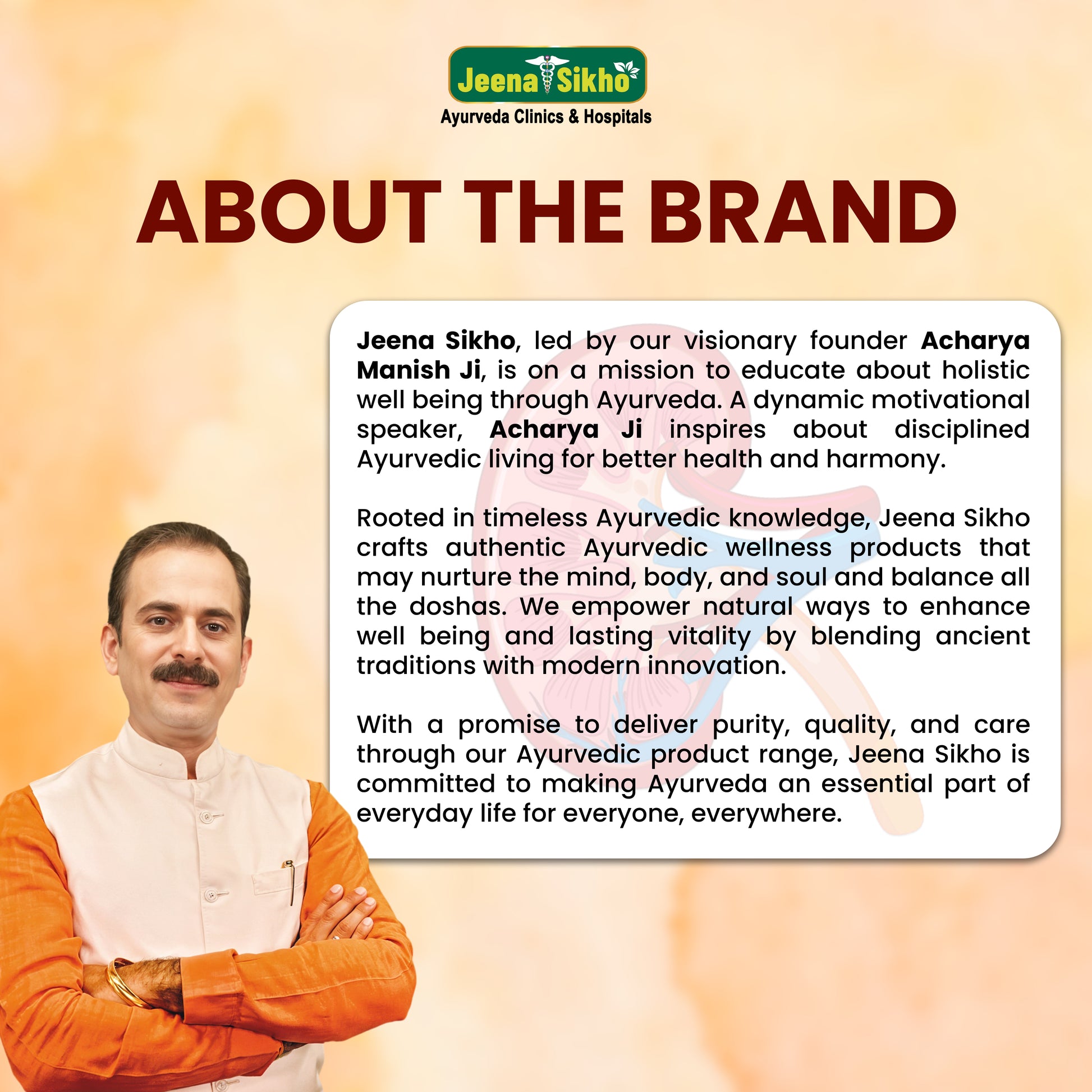 Kidney Care brand story featuring Acharya Manish Ji
