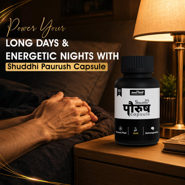 Shuddhi Paurush Capsules for Men | Strength, Stamina & Masculine Vitality Support
