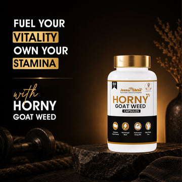 Horny Goat Weed Capsules | Herbal Vitality Blend with Ashwagandha | Provides Stamina, Strength & Daily Energy