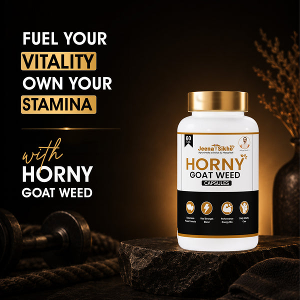 Horny Goat Weed Capsules | Herbal Vitality Blend with Ashwagandha | Provides Stamina, Strength & Daily Energy