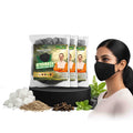 Lungs care with herbal pouch and reusable mask support